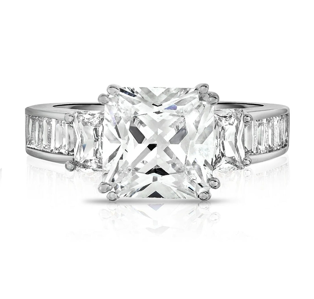 Princess Eternal Sterling Silver Plated Ring