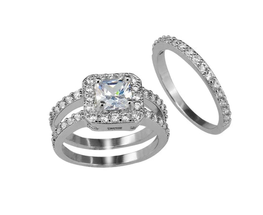 Princess Always Dual Set Silver Plated Ring
