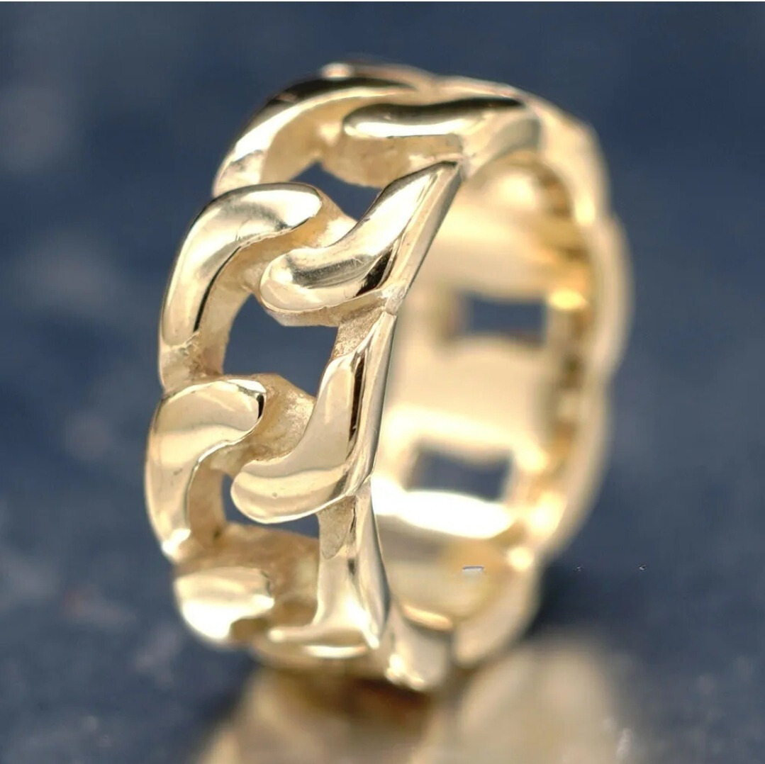 Gold Plated Cuban Link Ring