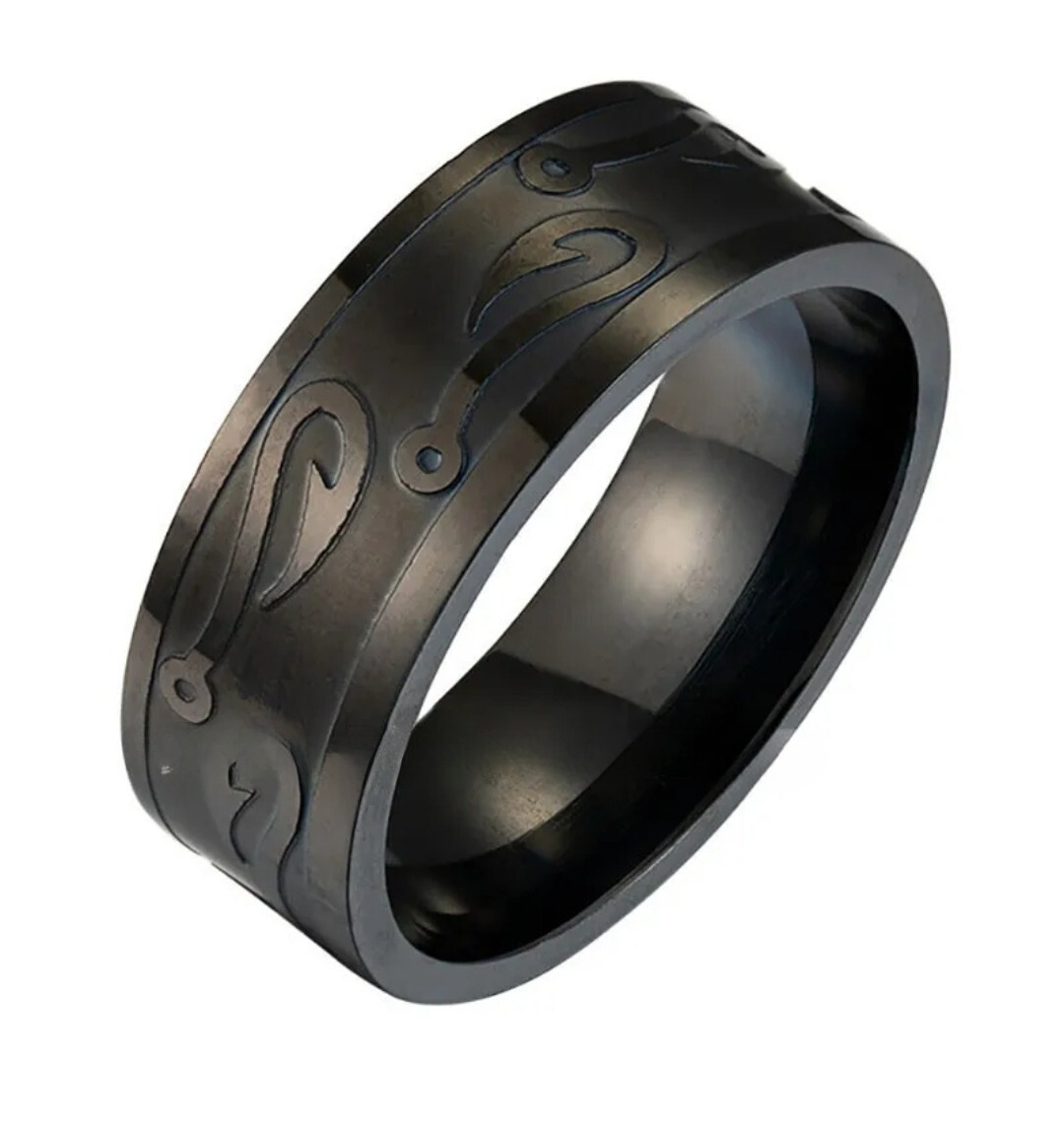 Fish Hook Steel Fashion Ring