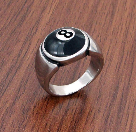 Lucky 8 Ball Ring