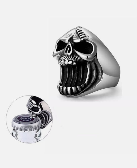 Skull Head Bottle Opener Ring