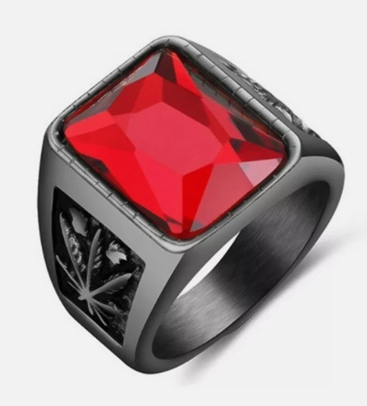 Red Onyx Men's Ring