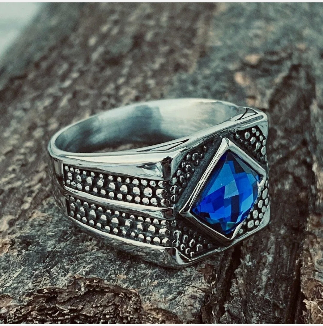 Blue Faux Tanzanite Ring